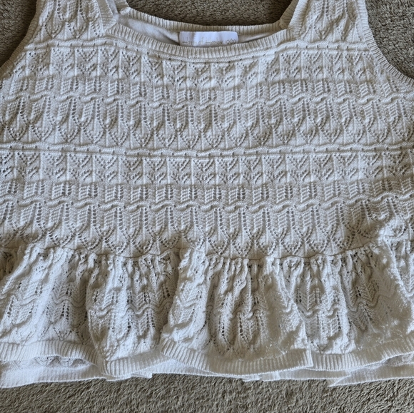 House Of Harlow 1960 crocheted lace cropped tank top size medium - Picture 5 of 10